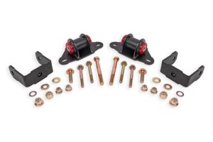 Chevrolet Corvette C7 Transmission Mount Kit - BMR Suspension - Polyurethane - Black Hammertone - `14-`19